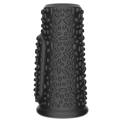 LoveToy - Drip Knights Ring - Vibrerende Penis Sleeve - Ø 3,7 cm - Zwart-Erotiekvoordeel.nl