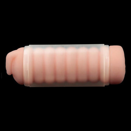 Lovetoy - Virgin-Skin Blowout - Dubbelzijdige Stroker Masturbator - Vagina en Anus - Lichte Huidskleur-Erotiekvoordeel.nl