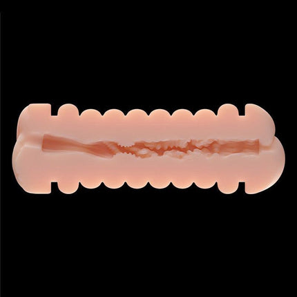 Lovetoy - Virgin-Skin Blowout - Dubbelzijdige Stroker Masturbator - Vagina en Ass - Lichte Huidskleur-Erotiekvoordeel.nl