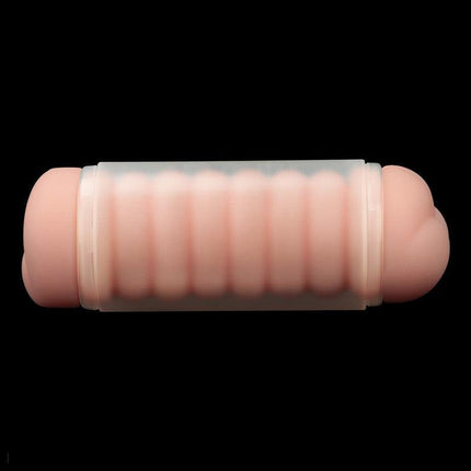 Lovetoy - Virgin-Skin Blowout - Dubbelzijdige Stroker Masturbator - Vagina en Ass - Lichte Huidskleur-Erotiekvoordeel.nl