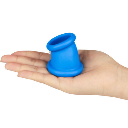 LoveToy - Pinnacle Pro - Tapered Squeeze Cockring - Blauw-Erotiekvoordeel.nl