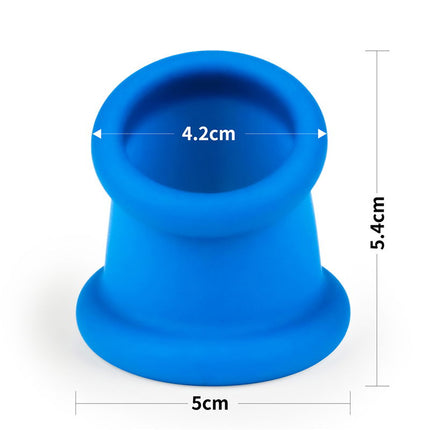 LoveToy - Pinnacle Pro - Tapered Squeeze Cockring - Blauw-Erotiekvoordeel.nl