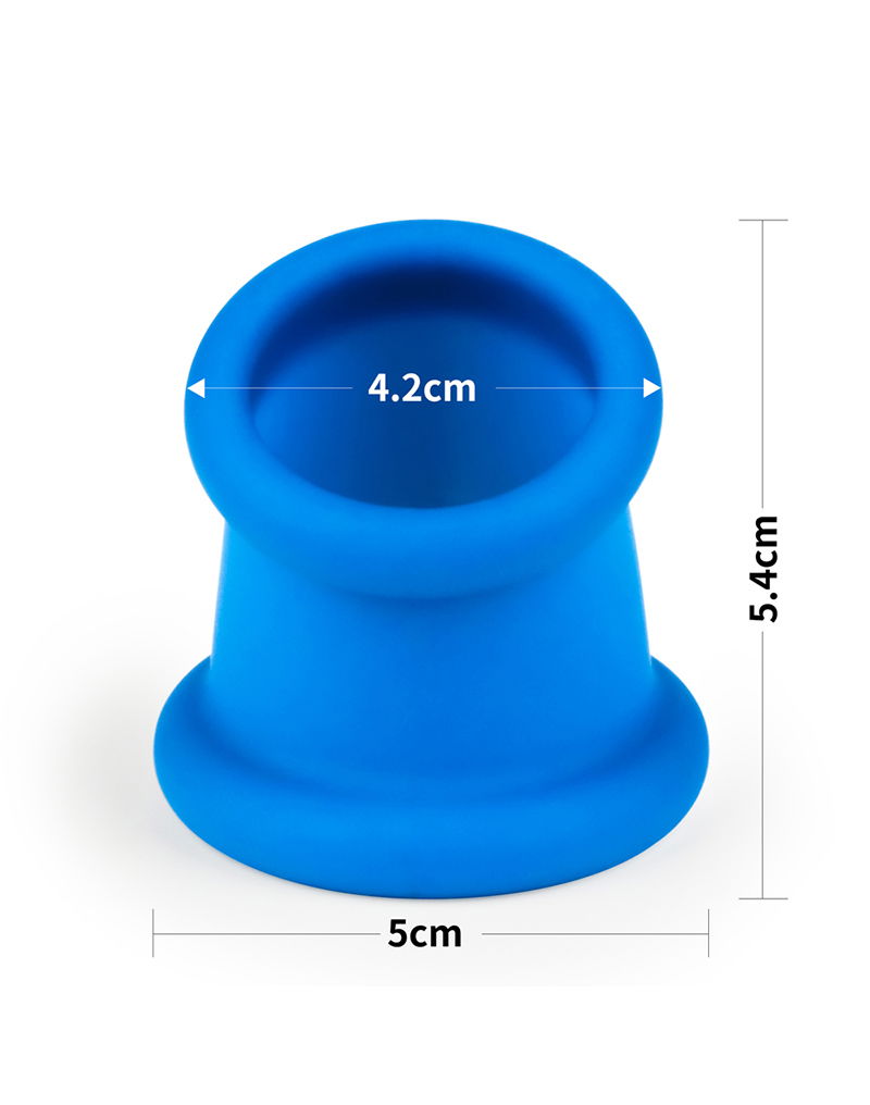 LoveToy - Pinnacle Pro - Tapered Squeeze Cockring - Blauw-Erotiekvoordeel.nl