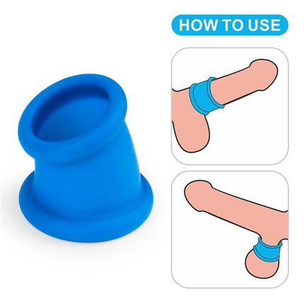 LoveToy - Pinnacle Pro - Tapered Squeeze Cockring - Blauw-Erotiekvoordeel.nl