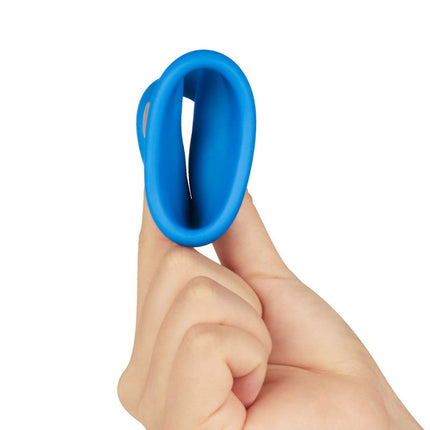 LoveToy - Pinnacle Pro - Tapered Squeeze Cockring - Blauw-Erotiekvoordeel.nl