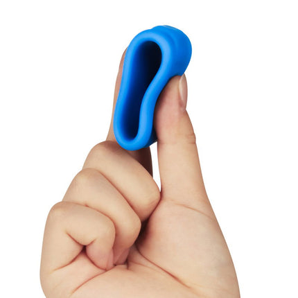 LoveToy - Pinnacle Pro - Twin Flex Stretcher Cockring - Blauw-Erotiekvoordeel.nl