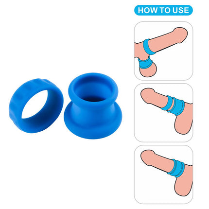 LoveToy - Pinnacle Pro - Twin Flex Stretcher Cockring - Blauw-Erotiekvoordeel.nl