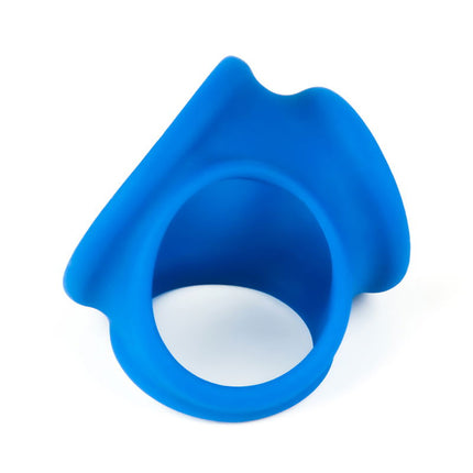 LoveToy - Pinnacle Pro - Trio Grip Enhancer Cockring - Blauw-Erotiekvoordeel.nl