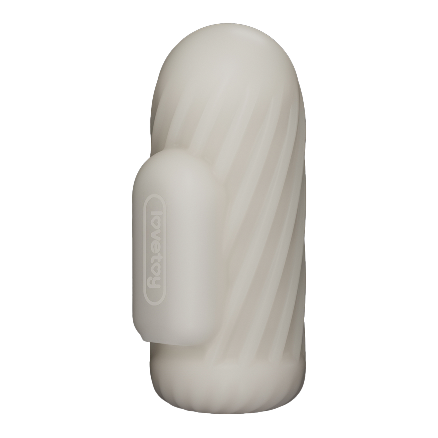 LoveToy - Knights Ring - Vibrerende Dual Purpose Sleeve - Spiraal - Wit-Erotiekvoordeel.nl