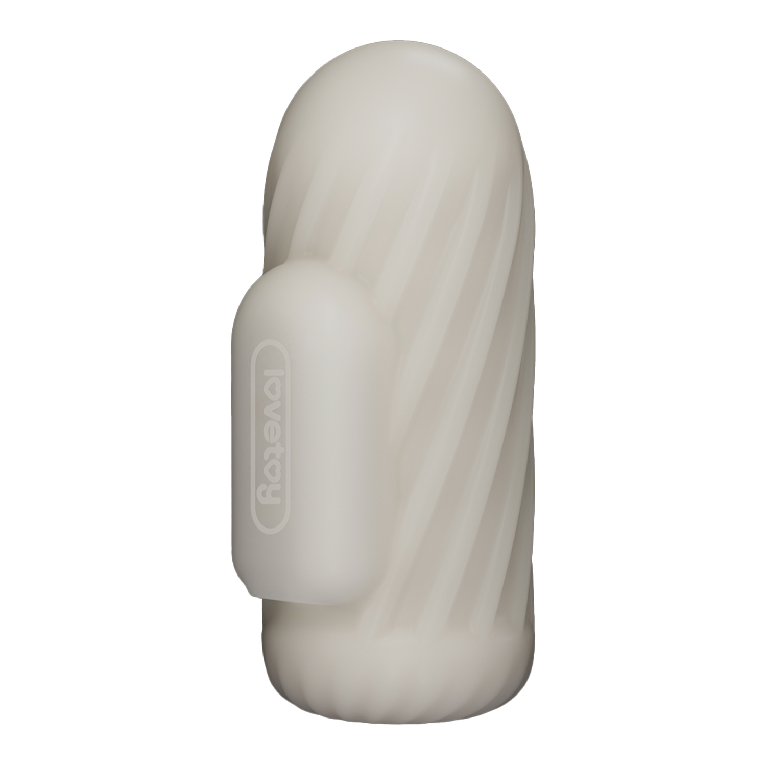 LoveToy - Knights Ring - Vibrerende Dual Purpose Sleeve - Spiraal - Wit-Erotiekvoordeel.nl