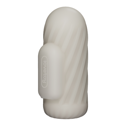 LoveToy - Knights Ring - Vibrerende Dual Purpose Sleeve - Spiraal - Wit-Erotiekvoordeel.nl