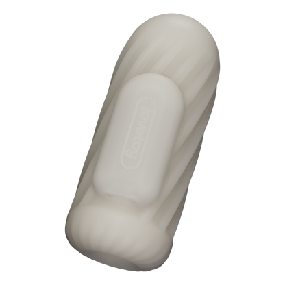 LoveToy - Knights Ring - Vibrerende Dual Purpose Sleeve - Spiraal - Wit-Erotiekvoordeel.nl