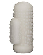 LoveToy - Knights Ring - Vibrerende Dual Purpose Sleeve - Drip - Wit-Erotiekvoordeel.nl