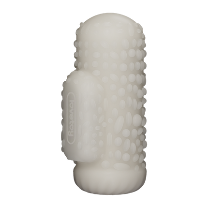 LoveToy - Knights Ring - Vibrerende Dual Purpose Sleeve - Drip - Wit-Erotiekvoordeel.nl