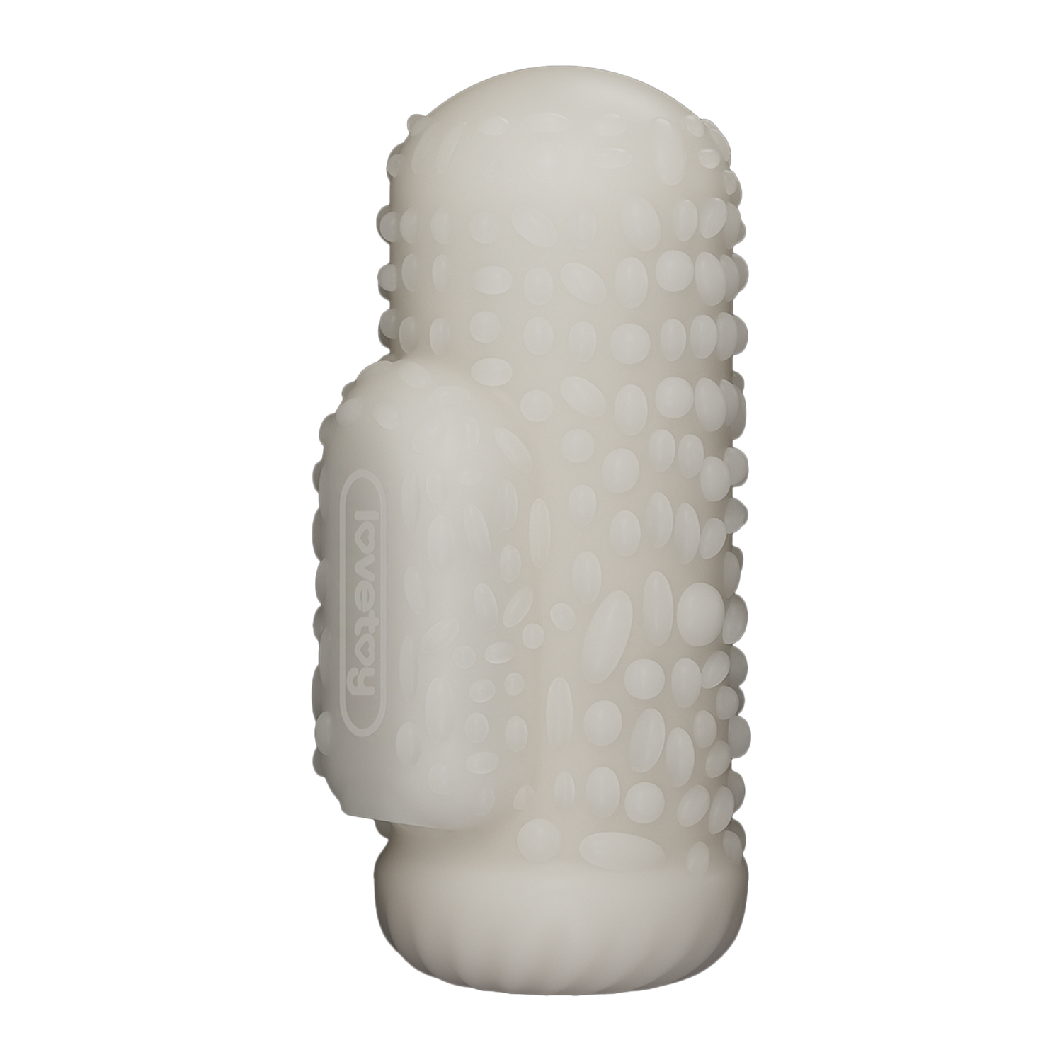 LoveToy - Knights Ring - Vibrerende Dual Purpose Sleeve - Drip - Wit-Erotiekvoordeel.nl