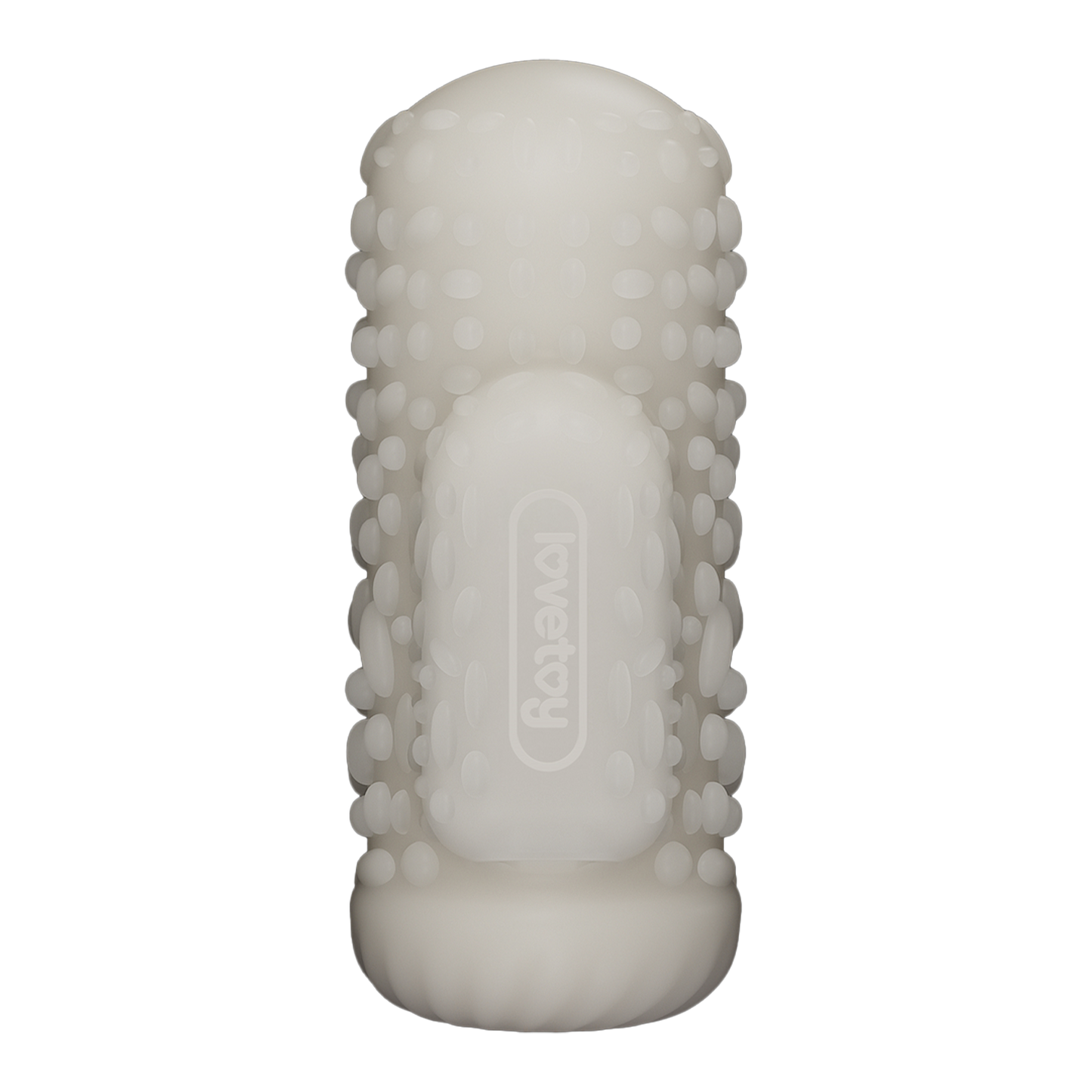 LoveToy - Knights Ring - Vibrerende Dual Purpose Sleeve - Drip - Wit-Erotiekvoordeel.nl