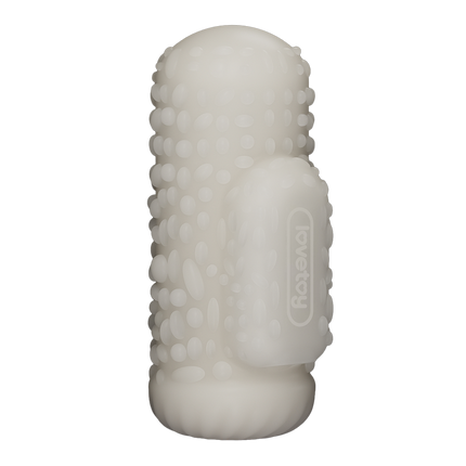 LoveToy - Knights Ring - Vibrerende Dual Purpose Sleeve - Drip - Wit-Erotiekvoordeel.nl