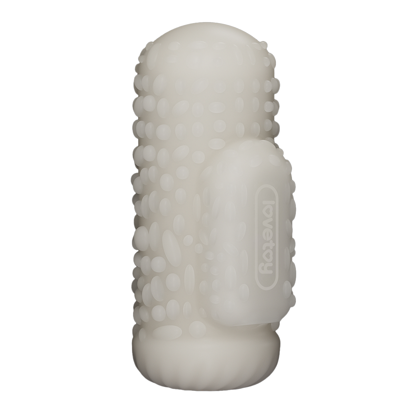 LoveToy - Knights Ring - Vibrerende Dual Purpose Sleeve - Drip - Wit-Erotiekvoordeel.nl