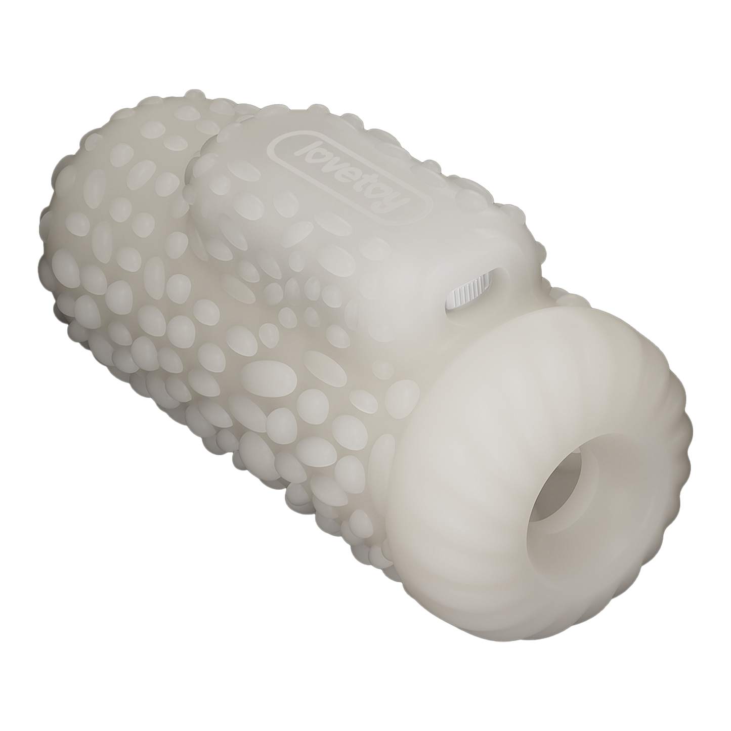 LoveToy - Knights Ring - Vibrerende Dual Purpose Sleeve - Drip - Wit-Erotiekvoordeel.nl