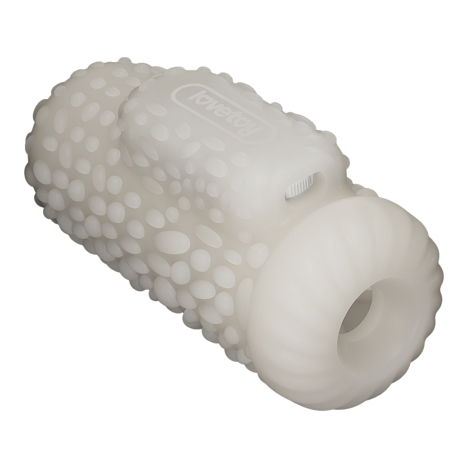 LoveToy - Knights Ring - Vibrerende Dual Purpose Sleeve - Drip - Wit-Erotiekvoordeel.nl