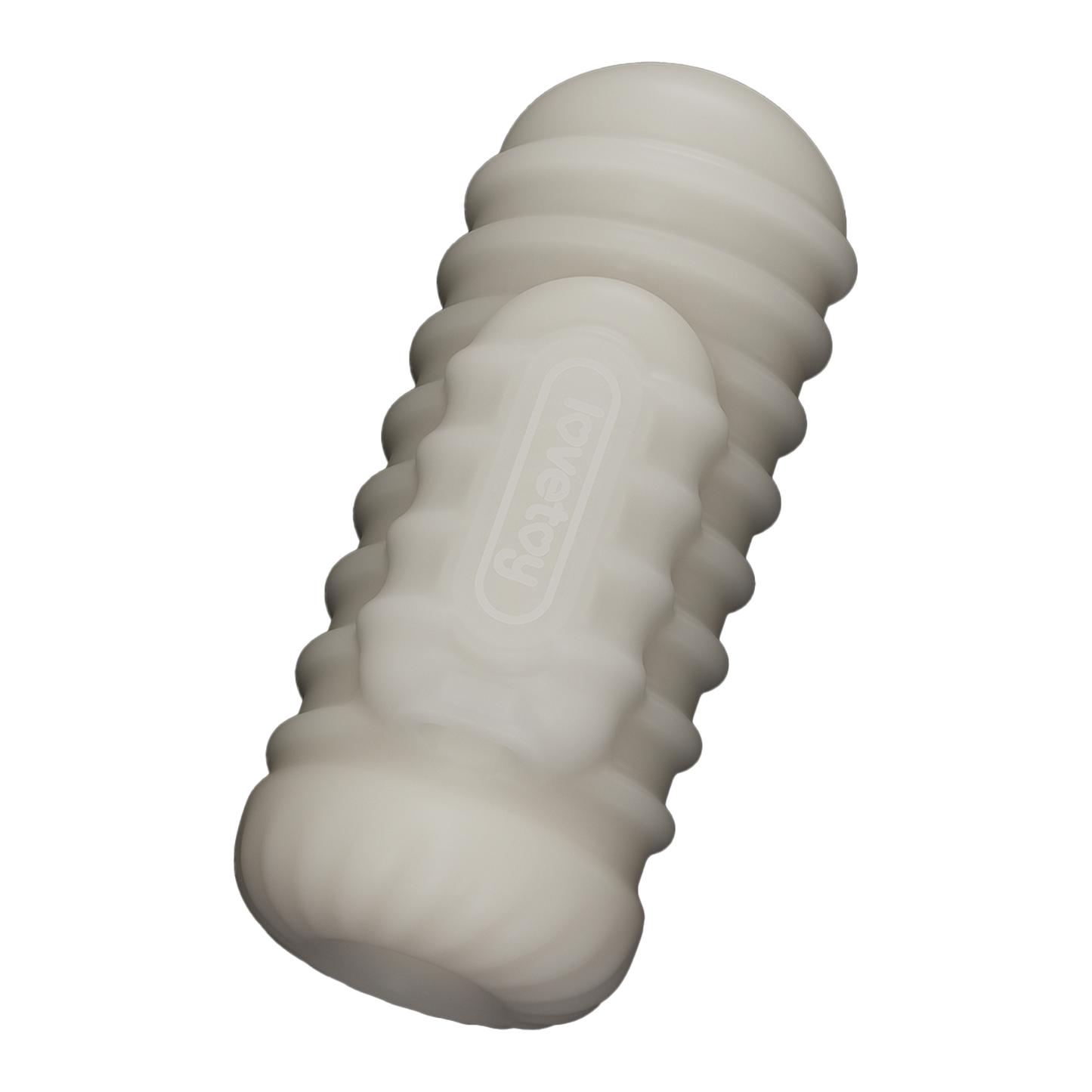 LoveToy - Knights Ring - Vibrerende Dual Purpose Sleeve - Golvend - Wit-Erotiekvoordeel.nl