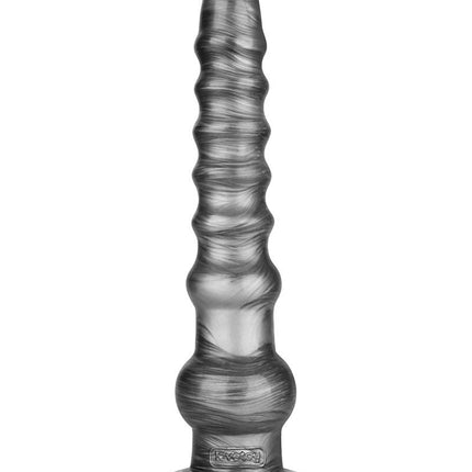 Lovetoy - Vibrax Slider - Lange Vibrerende Anaal Dildo - 32 cm - Zilver-Rimbastore.com