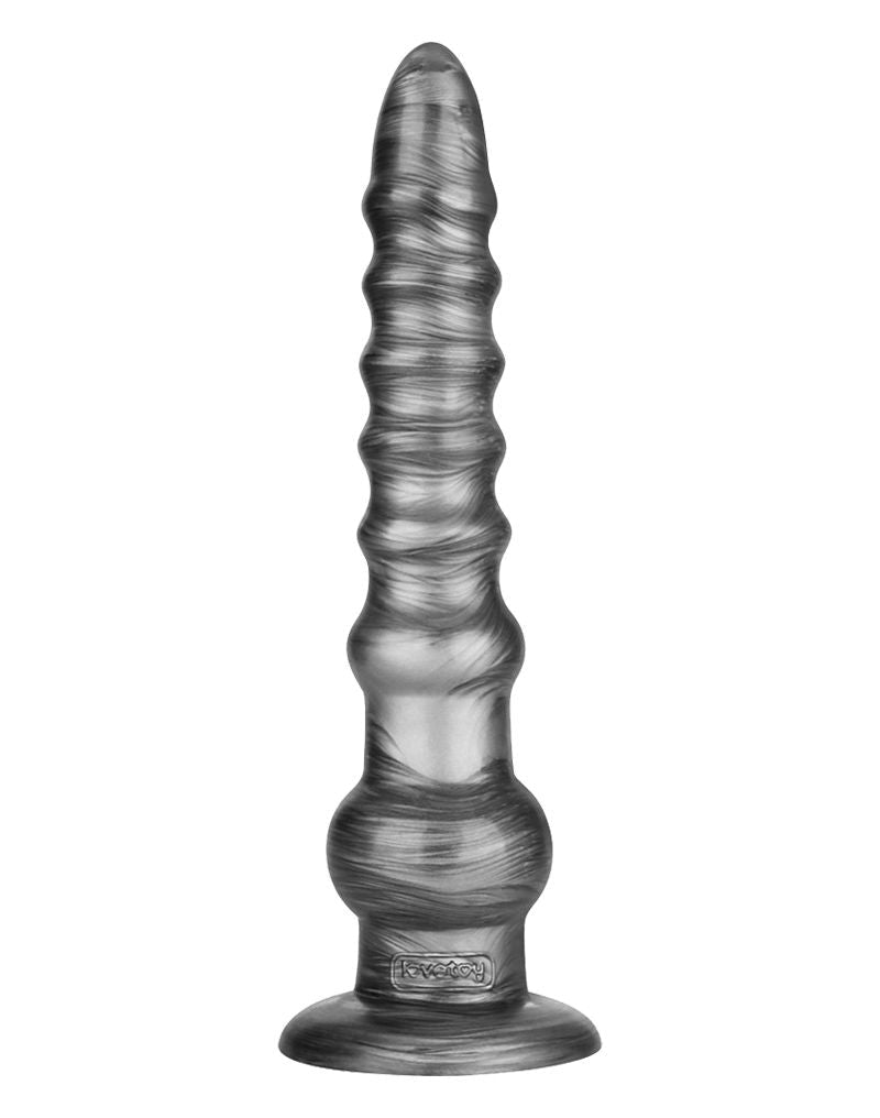 Lovetoy - Vibrax Slider - Lange Vibrerende Anaal Dildo - 32 cm - Zilver-Rimbastore.com