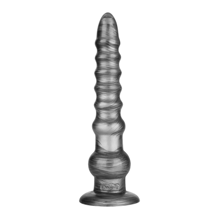 Lovetoy - Vibrax Slider - Lange Vibrerende Anaal Dildo - 32 cm - Zilver-Rimbastore.com