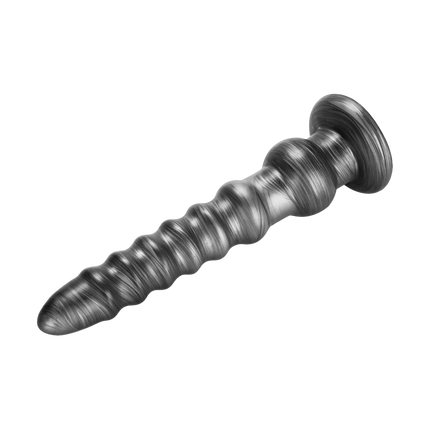 Lovetoy - Vibrax Slider - Lange Vibrerende Anaal Dildo - 32 cm - Zilver-Rimbastore.com