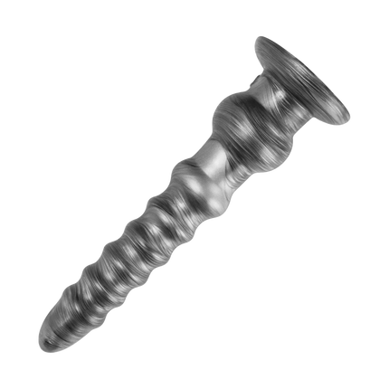 Lovetoy - Vibrax Slider - Lange Vibrerende Anaal Dildo - 32 cm - Zilver-Rimbastore.com