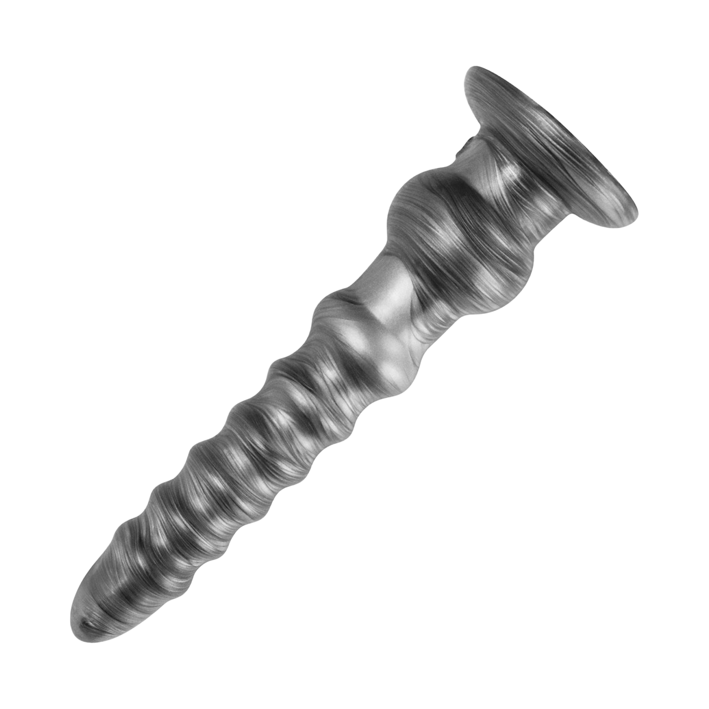 Lovetoy - Vibrax Slider - Lange Vibrerende Anaal Dildo - 32 cm - Zilver-Rimbastore.com