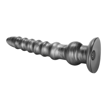 Lovetoy - Vibrax Slider - Lange Vibrerende Anaal Dildo - 32 cm - Zilver-Rimbastore.com