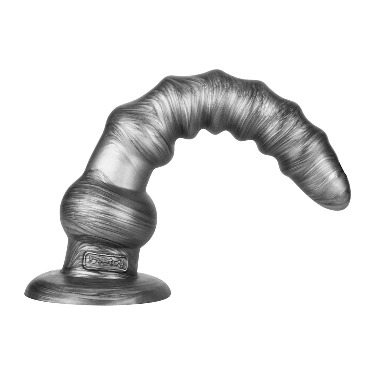 Lovetoy - Vibrax Slider - Lange Vibrerende Anaal Dildo - 32 cm - Zilver-Rimbastore.com