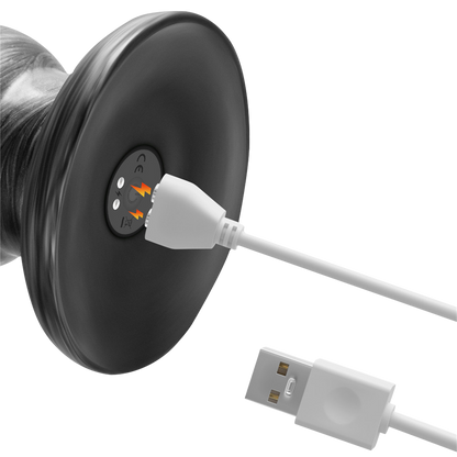 Lovetoy - Vibrax Slider - Lange Vibrerende Anaal Dildo - 32 cm - Zilver-Rimbastore.com