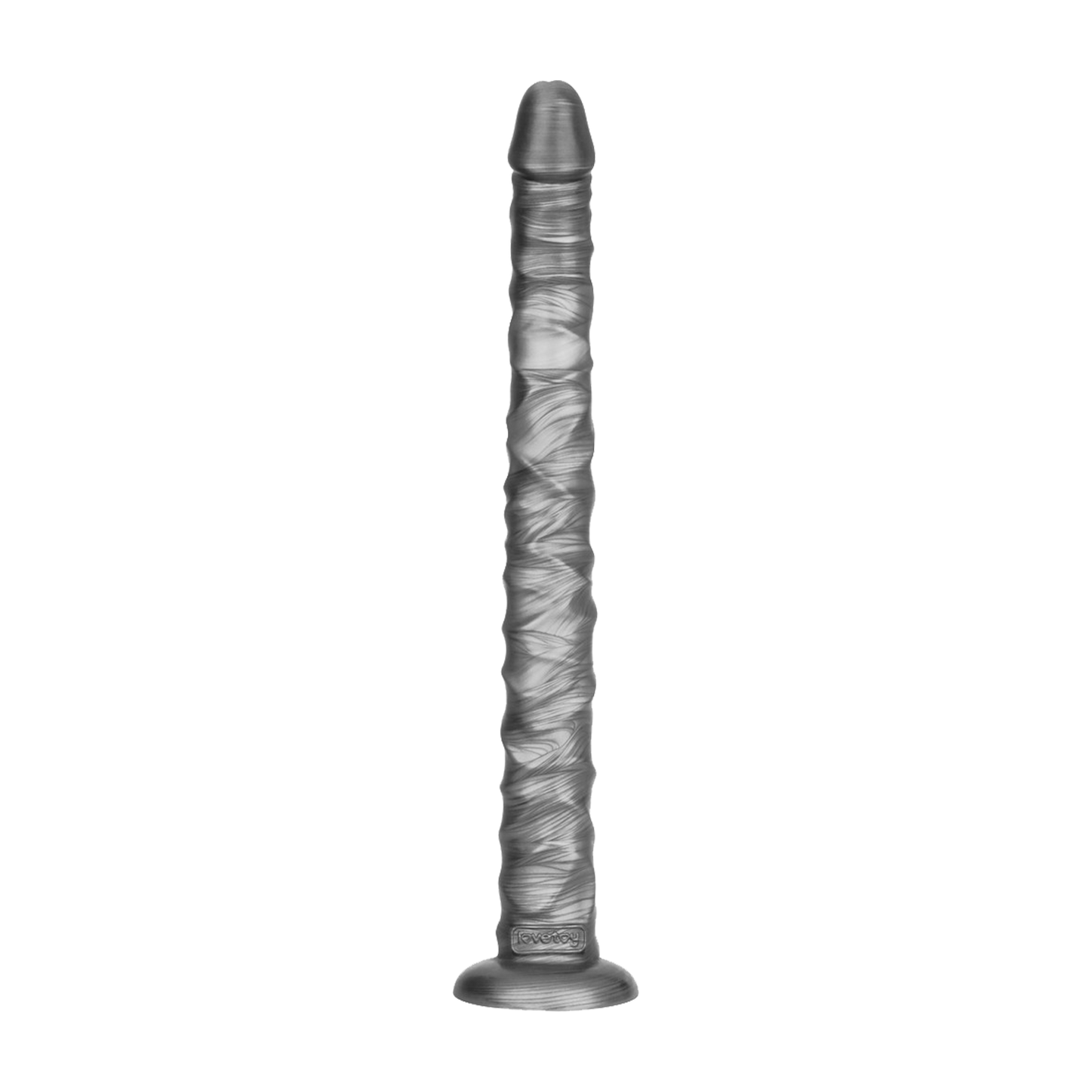 Lovetoy - Vibrax Slider - Lange Vibrerende Anaal Dildo - 40,5 cm - Zilver-Rimbastore.com