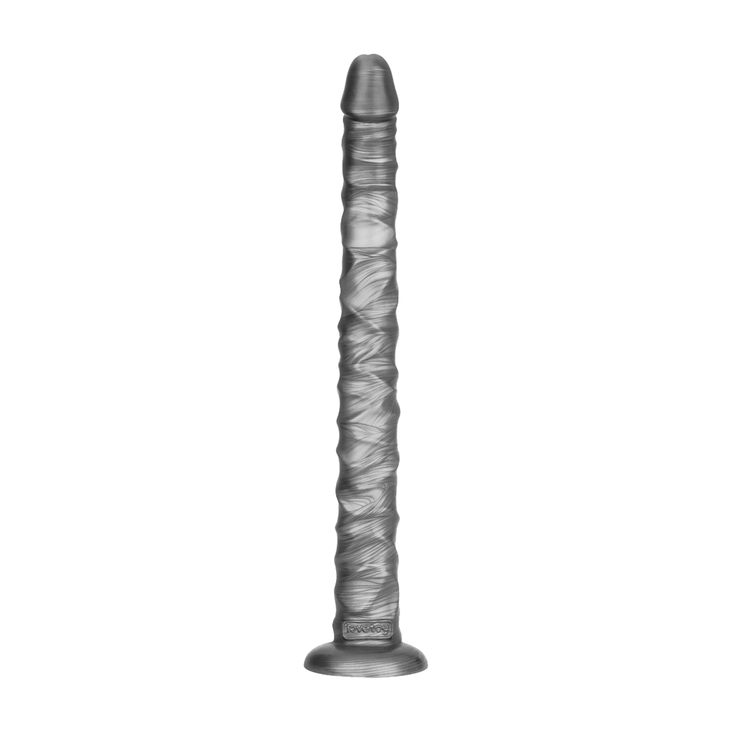 Lovetoy - Vibrax Slider - Lange Vibrerende Anaal Dildo - 40,5 cm - Zilver-Rimbastore.com