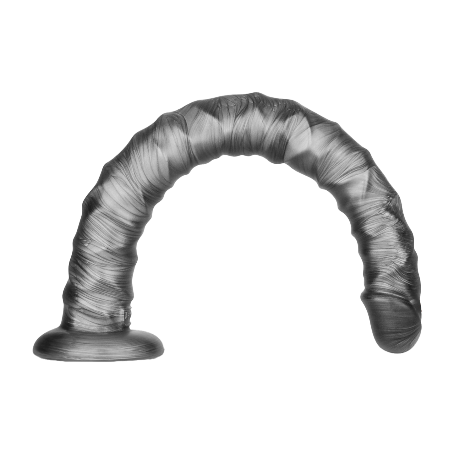 Lovetoy - Vibrax Slider - Lange Vibrerende Anaal Dildo - 40,5 cm - Zilver-Rimbastore.com