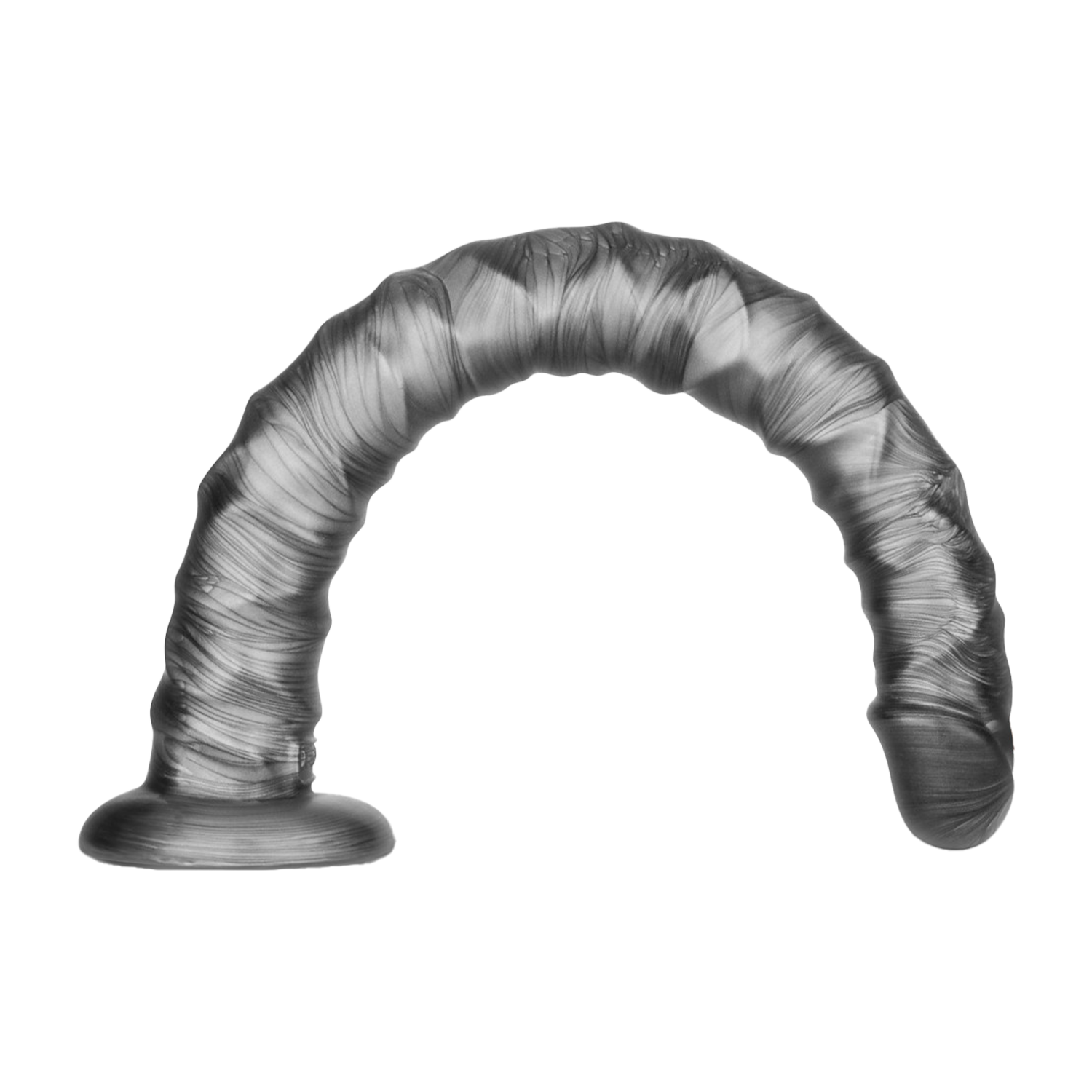 Lovetoy - Vibrax Slider - Lange Vibrerende Anaal Dildo - 40,5 cm - Zilver-Rimbastore.com