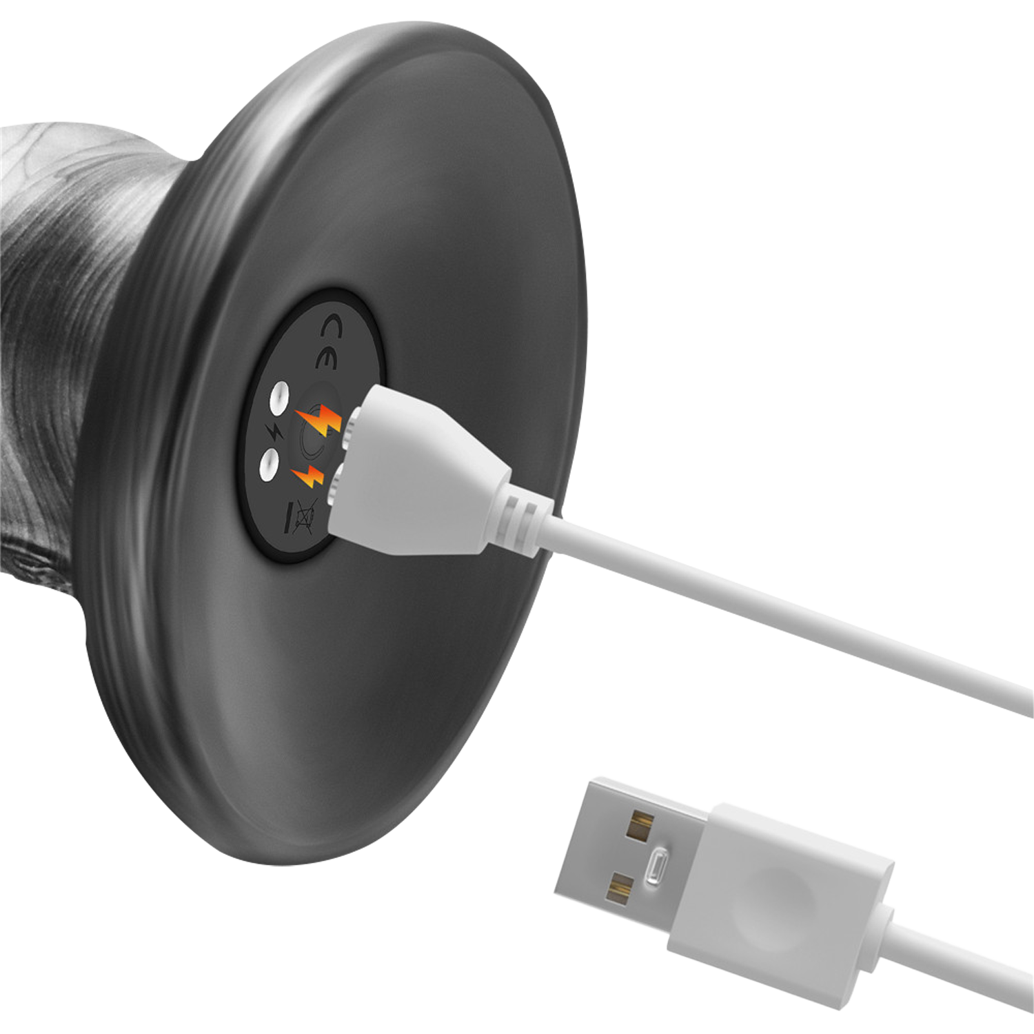 Lovetoy - Vibrax Slider - Lange Vibrerende Anaal Dildo - 40,5 cm - Zilver-Rimbastore.com