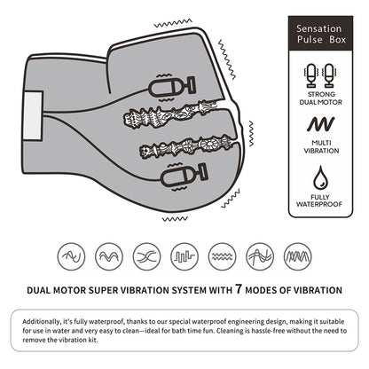 LoveToy - Streetgirl's Dual Motor Sensation Pulse - Nude-Erotiekvoordeel.nl