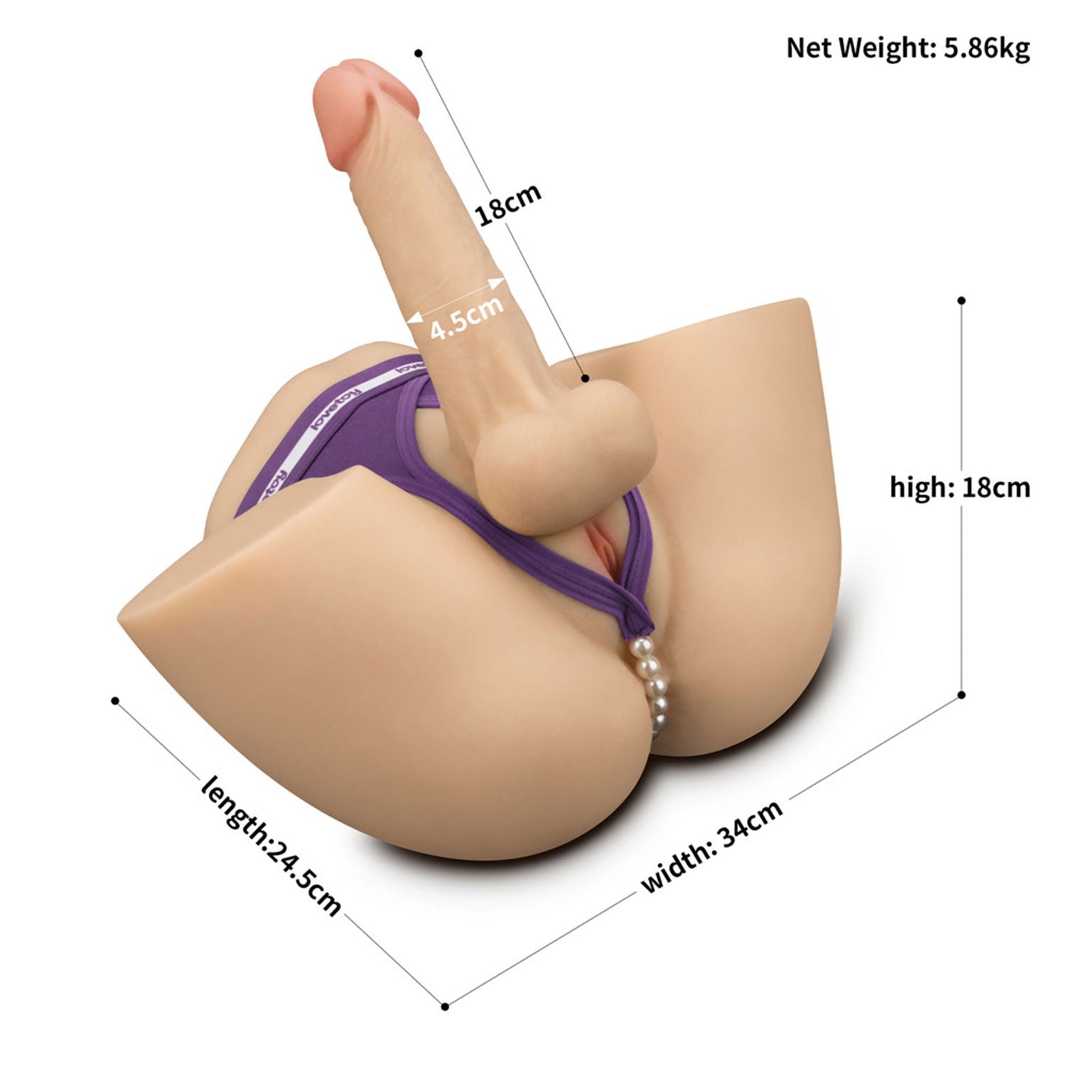 LoveToy - Streetgirl's 17 met buigbare dildo - Nude-Erotiekvoordeel.nl