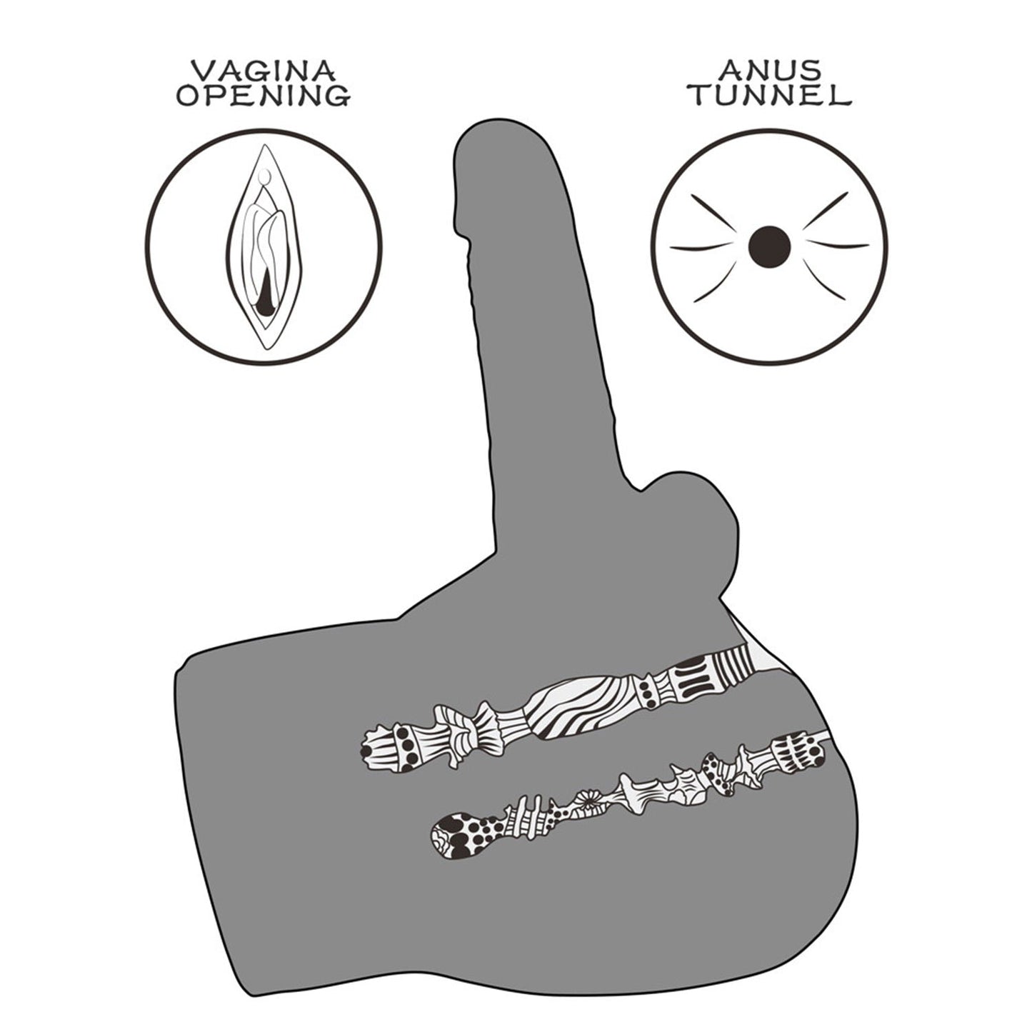 LoveToy - Streetgirl's 17 met buigbare dildo - Nude-Erotiekvoordeel.nl