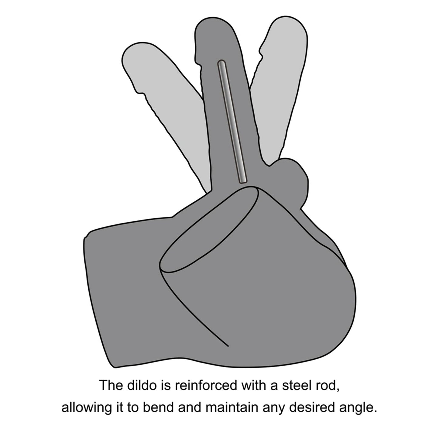 LoveToy - Streetgirl's 17 met buigbare dildo - Nude-Erotiekvoordeel.nl