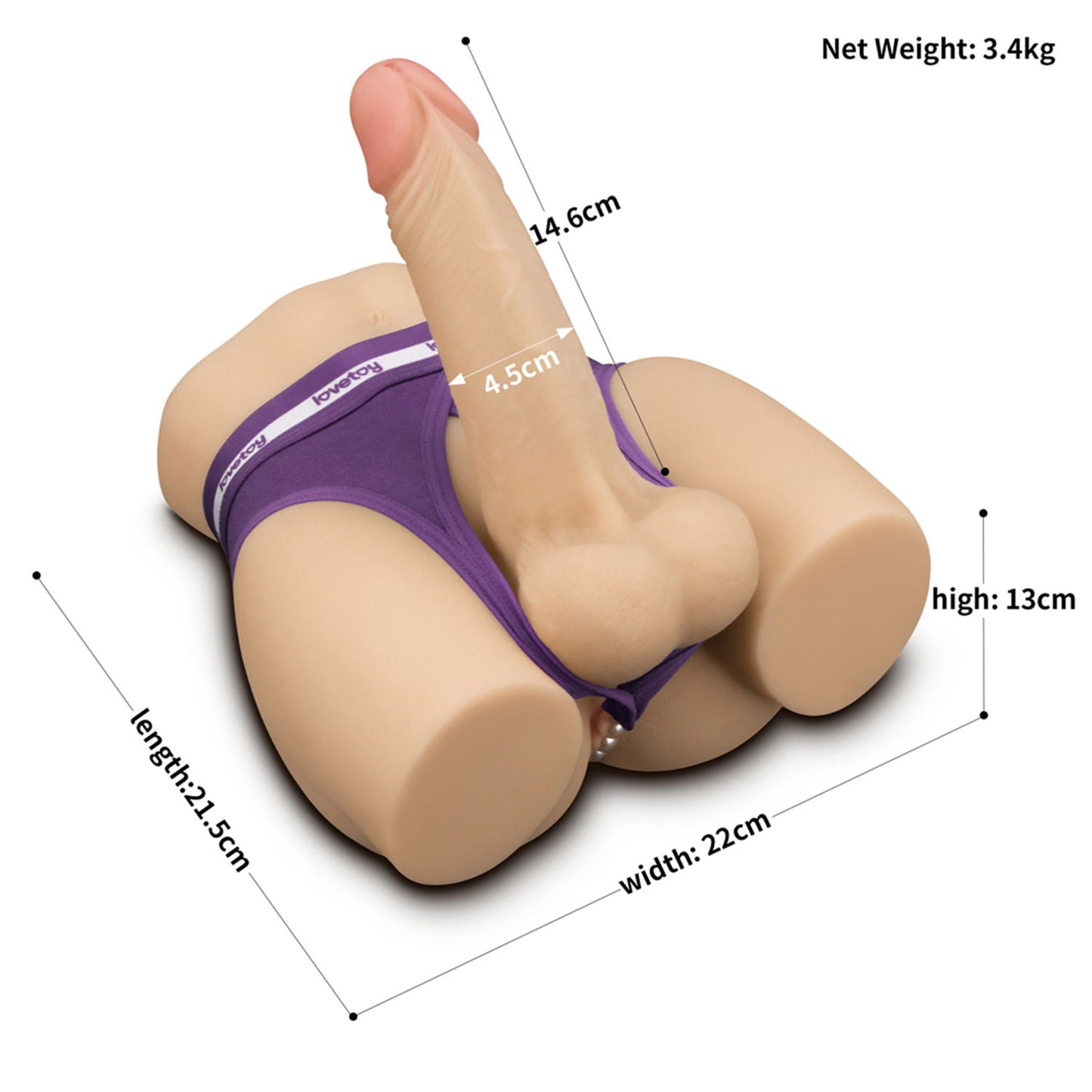 LoveToy - Streetgirl's 14 met buigbare dildo - Nude-Erotiekvoordeel.nl