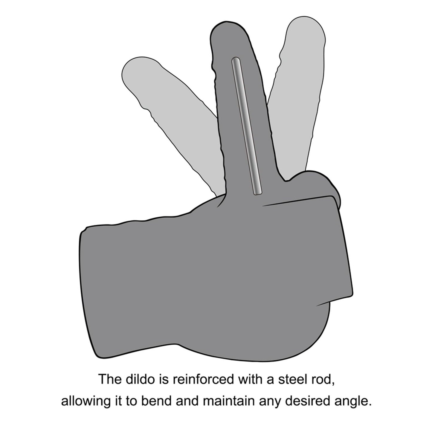 LoveToy - Streetgirl's 14 met buigbare dildo - Nude-Erotiekvoordeel.nl