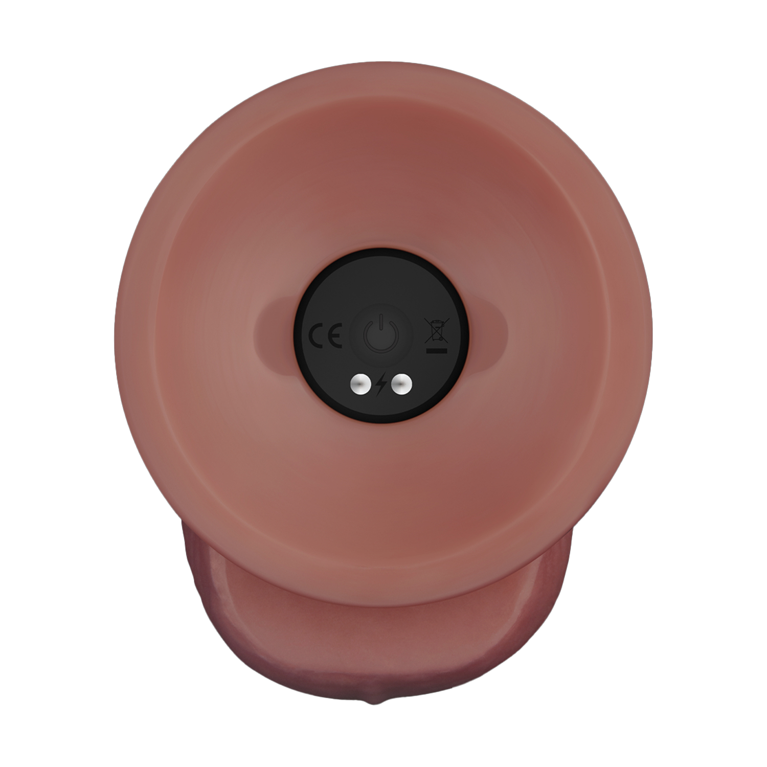 LoveToy - Power Cock - 21,5 cm - Vibrerende Dildo - Dual Density - Lichte Huidskleur-Erotiekvoordeel.nl