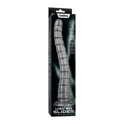 Lovetoy - Vibrax Slider - Lange Vibrerende Anaal Dildo - Zilverkleurig-Erotiekvoordeel.nl