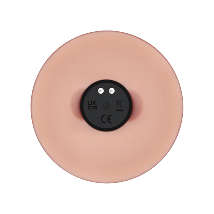 Lovetoy - Sliding Skin Vibrerende Dildo Pro II - Met Afstandsbediening - 23 cm - Lichte Huidskleur-Erotiekvoordeel.nl
