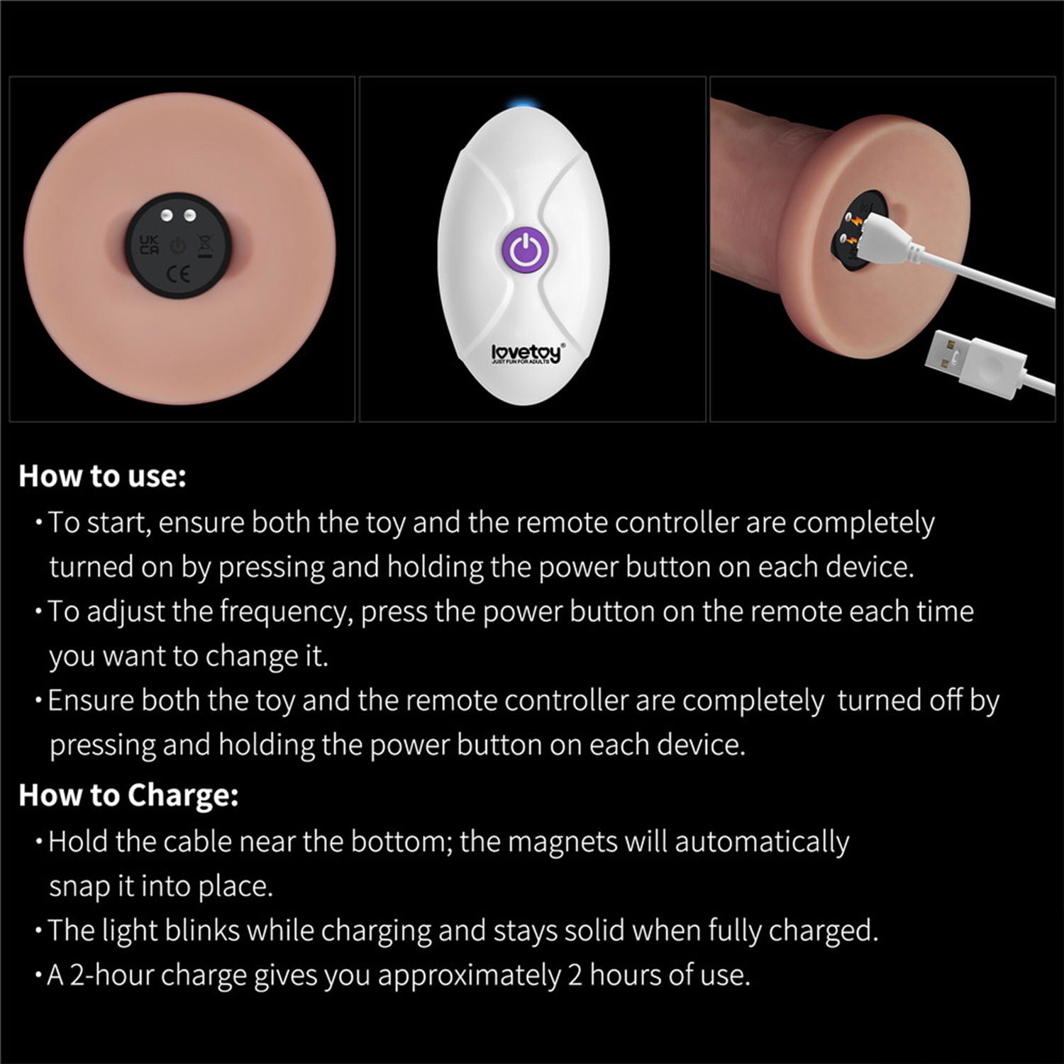 Lovetoy - Sliding Skin Vibrerende Dildo Pro II - Met Afstandsbediening - 23 cm - Lichte Huidskleur-Erotiekvoordeel.nl