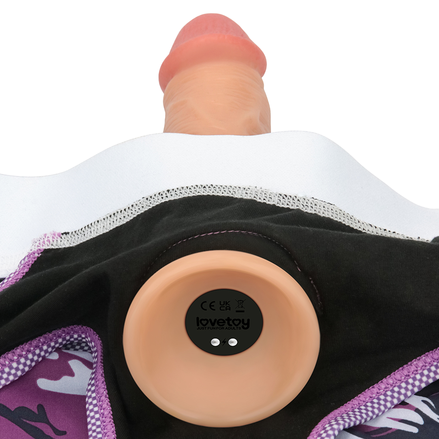 LoveToy - Ingen - Violet Strap-on Slipje - Maat M/L - Paars-Erotiekvoordeel.nl